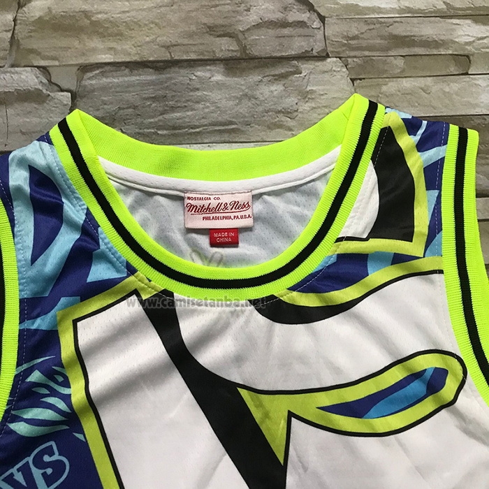 Camiseta Dallas Mavericks Luka Doncic #77 Mitchell & Ness Azul